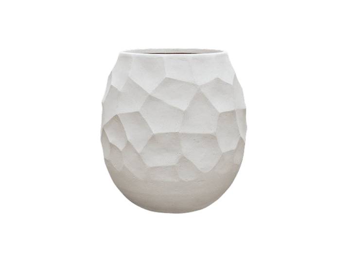 Grosser Blumentopf „Polystone Nathan James Partner“, verschiedene Grössen Weiss Baq Design