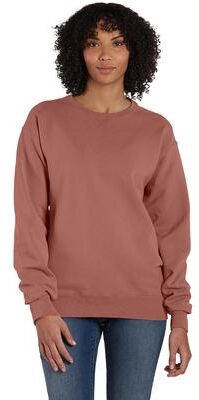 ComfortWash by Hanes GDH400 Men's Comfort Wash Fleece Sweatshirt in Mauve size Medium   Cotton/Polyester Blend
