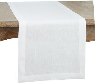 Saro Lifestyle Pure Linen Table Runner