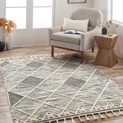 Livabliss Maaxi Handmade Farmhouse Trellis Wool Area Rug