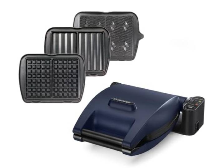 LAGRANGE\, Gaufrier 3 en 1\, Premium Gaufres® 019642\, 1200W Jeux de plaques gaufres\, croques-monsieur & gaufrettes