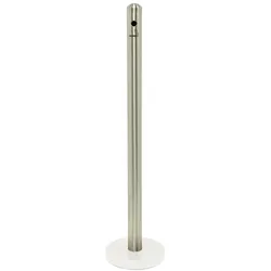 Securit® Edelstahl Aschenbecher Pfosten, witterungsbeständig, einfach zu Reinigen, exkl. Fuß 100,5x6,8x6,8cm | 1,3kg