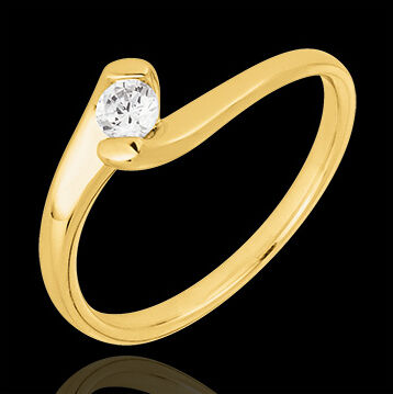 Edenly SolitÃ¤r-Ring Ewige Passion in Gelbgold - 0.14 Karat