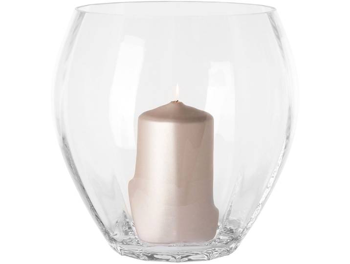 Tischvase FINK LILIAN , transparent (klar), H:25,5cm Ø:26cm, Glas, Vasen, Tischvase, Vase aus Glas, Glasgefäss, Windlicht, Höhe ca. 25,5 cm