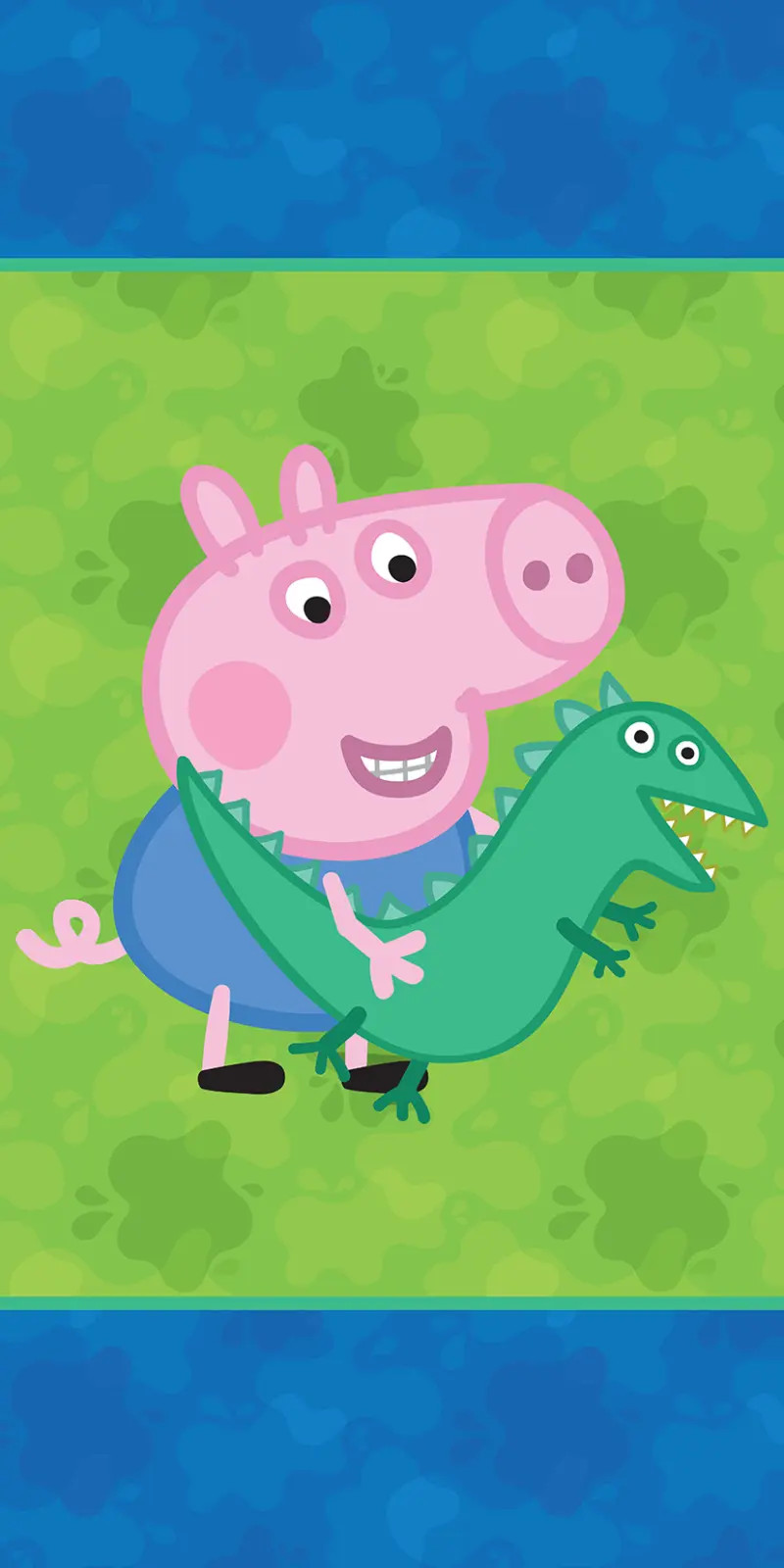 Peppa Pig handdoek Dino Breedte: 70 cm, Hoogte: 140 cm