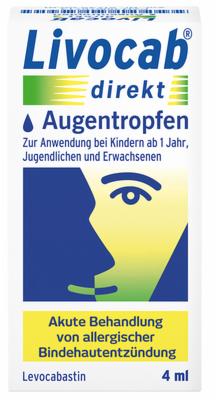 Johnson & Johnson GmbH (OTC) LIVOCAB direkt Augentropfen 4 ml (bisher LIVOCAB direkt Augentropfen 3 ml) 3 ml 01578468