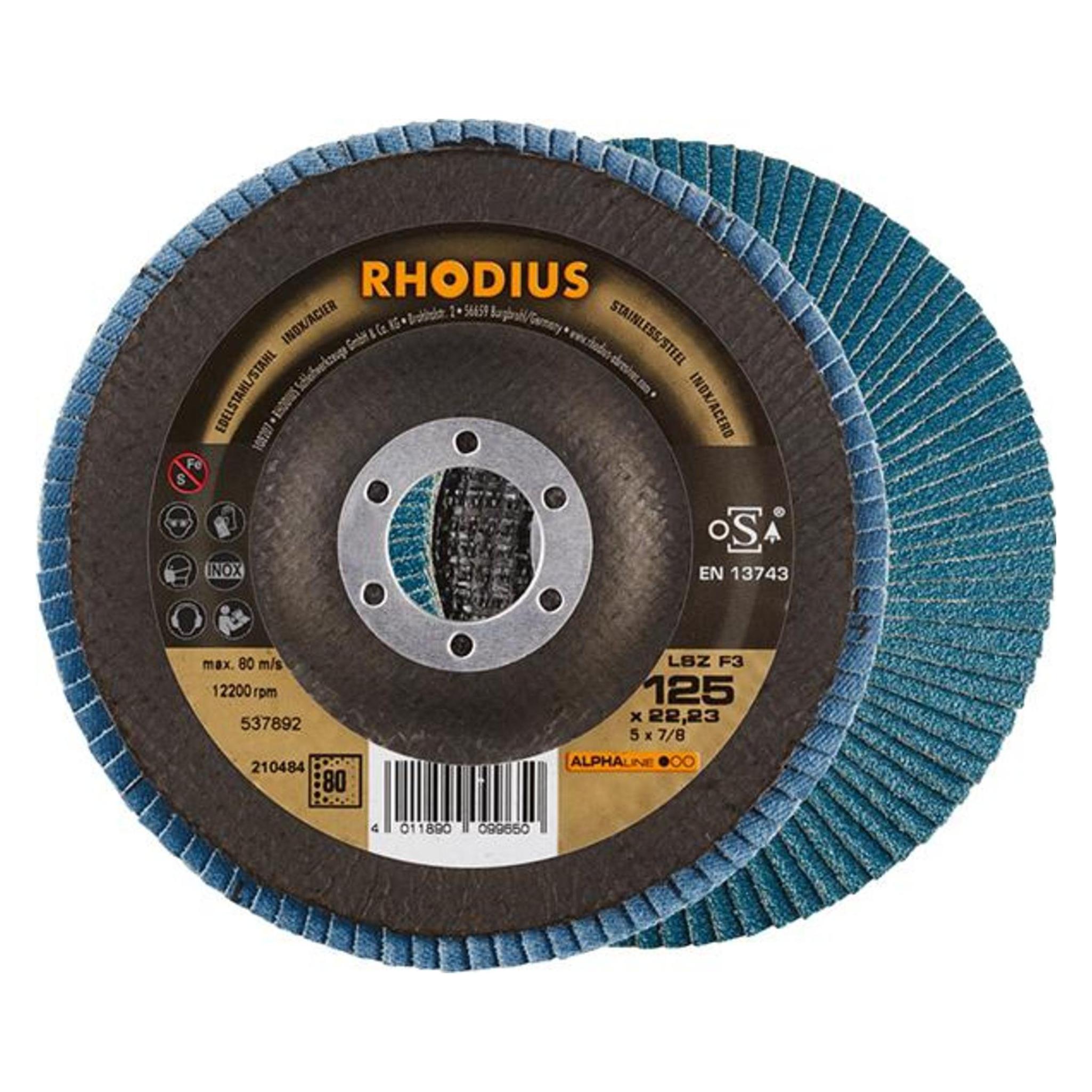 Rhodius Lamellenschleifsch.LSZ F3 125mm K 80 (80) (4011890099650)