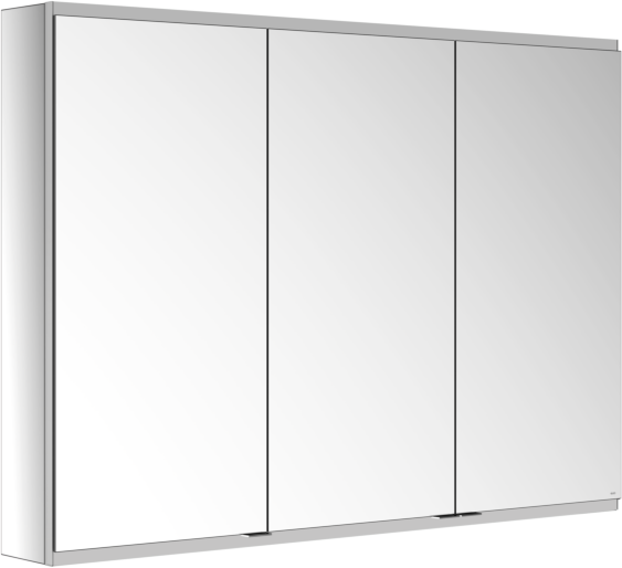 Keuco Royal Modular 2.0 Spiegelschrank 800301131100300 1300 x 900 x 160 mm, 1 Steckdose, 1 Doppel-USB-Ladestelle, Wandvorbau, 3-türig