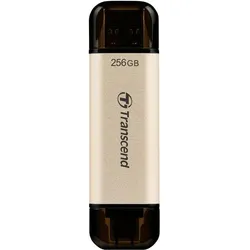 Transcend JetFlash 930C (256 GB, USB-A, USB-C), USB Stick, Gold
