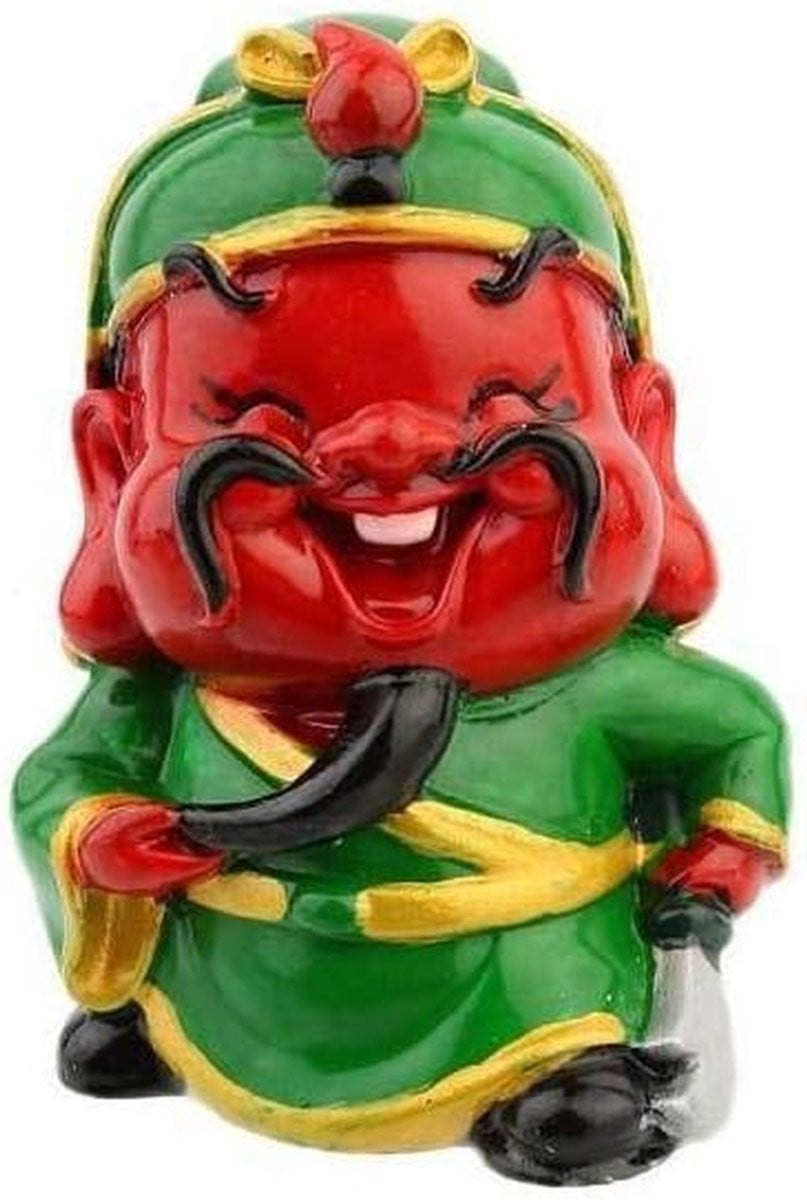 Feng Shui God Beeldje van Hars voor Decoratie als Beschermer en Fortuin