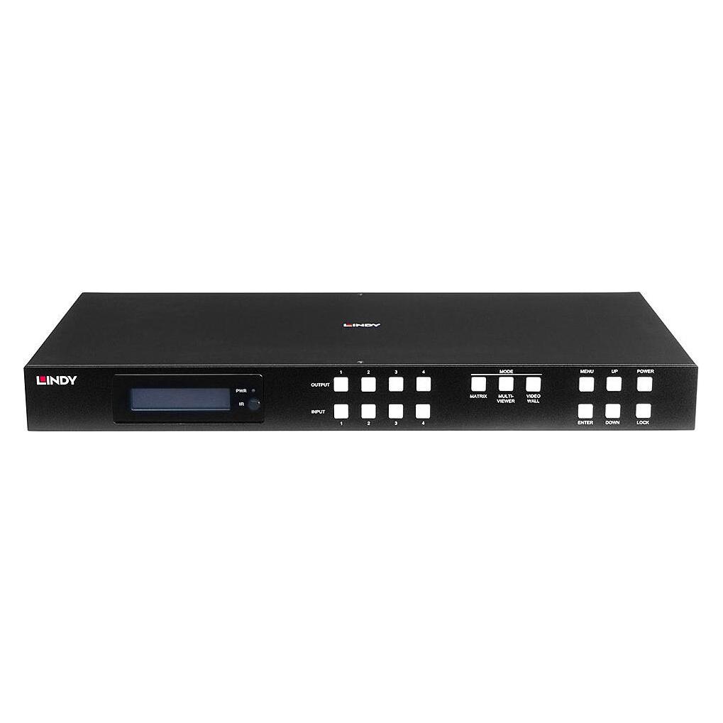 Lindy 4x4 HDMI 4K60 Multi-View Matrix mit Video Wall Scaling (38390) (38390)