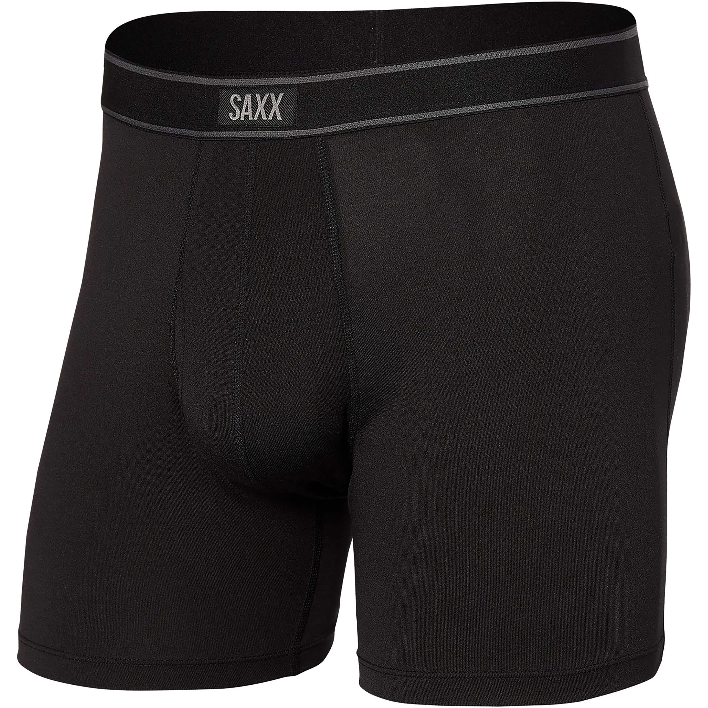 Saxx Underwear Daytripper Fly Boxer Herren Kurze Unterhose schwarz Größe M Elastisch