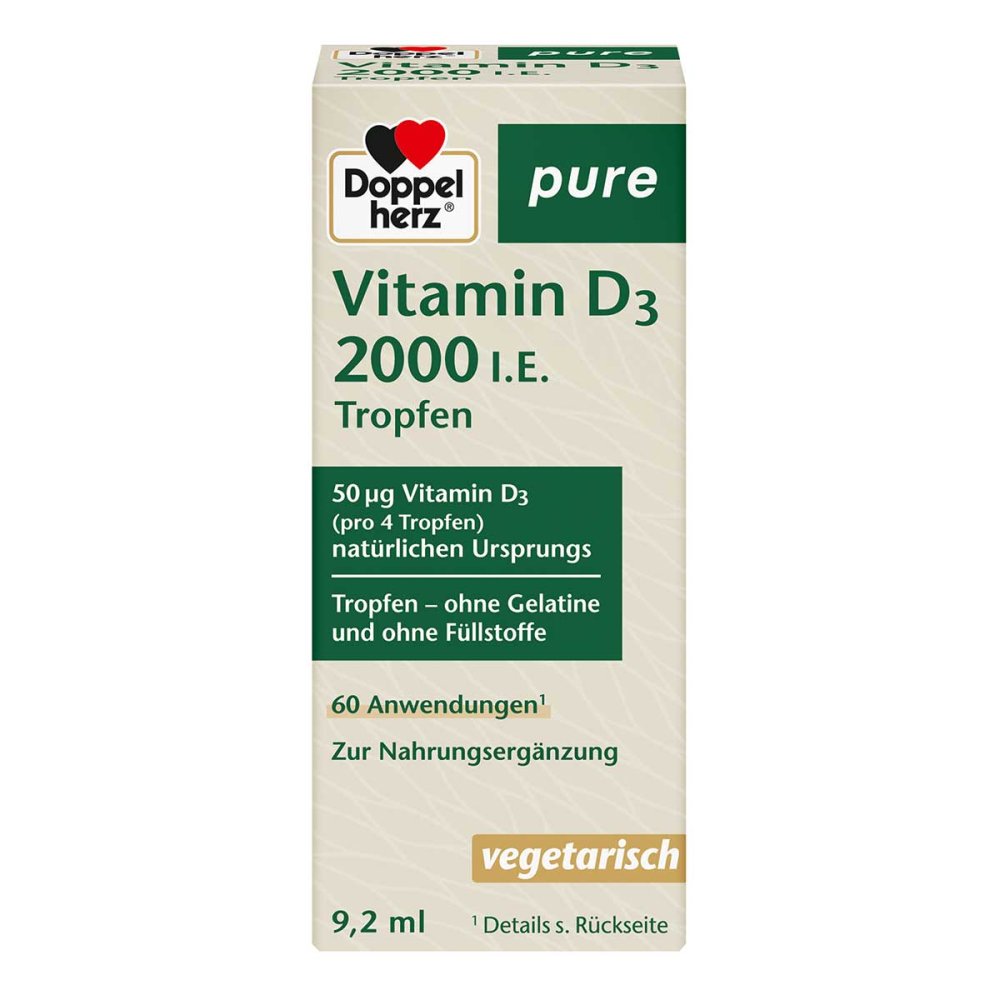 Queisser Pharma GmbH & Co. KG Doppelherz Vitamin D3 2000 I.e. Pure Tropfen 16753262