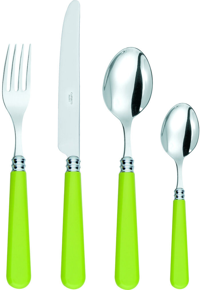 CAPDECO Altea 24 Piece Cutlery Set, Service for 6 Lime Green 24