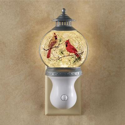 Roman Inc Cardinal Swirl Nightlight White , White