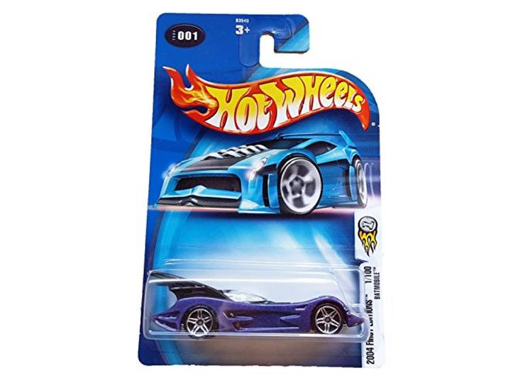 Hot Wheels 2004 First Editions BATMOBILE #001 PURPLE 1:64 Scale