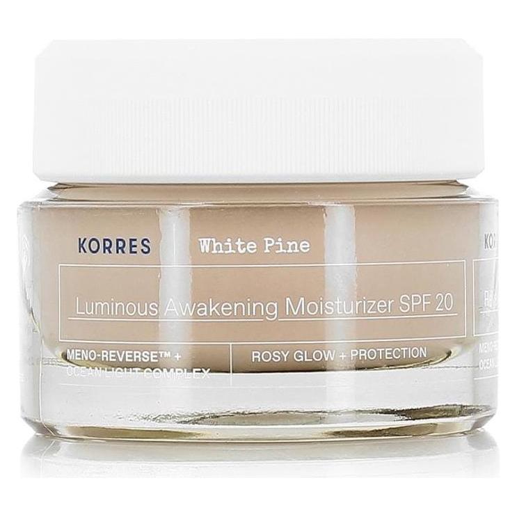 Korres White Pine Belebende Feuchtigkeitscreme für strahlende Haut SPF20 (40 ml, Tagescreme, SPF 20) (5203069111822)
