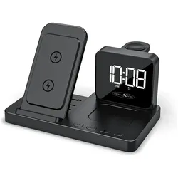 Reflexion All in One Ladestation (15 W), Wireless Charger, Schwarz