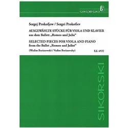 8 Stücke aus Romeo und Julia für Viola und Klavier, Fachbücher von Serge Prokofieff