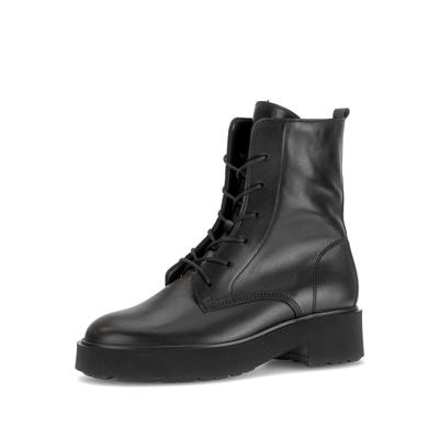 Schnürstiefelette GABOR "Schnürstiefelette", Damen, Gr. 42, schwarz, Schuhe Schnürstiefelette