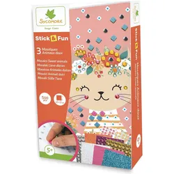 Sycomore Stick'N Fun Mini Mosaiques Animaux Doux (Fr-De-It)