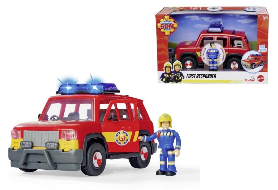 Simba Brandweerman Sam jeep 4x4 met eerste hulp set