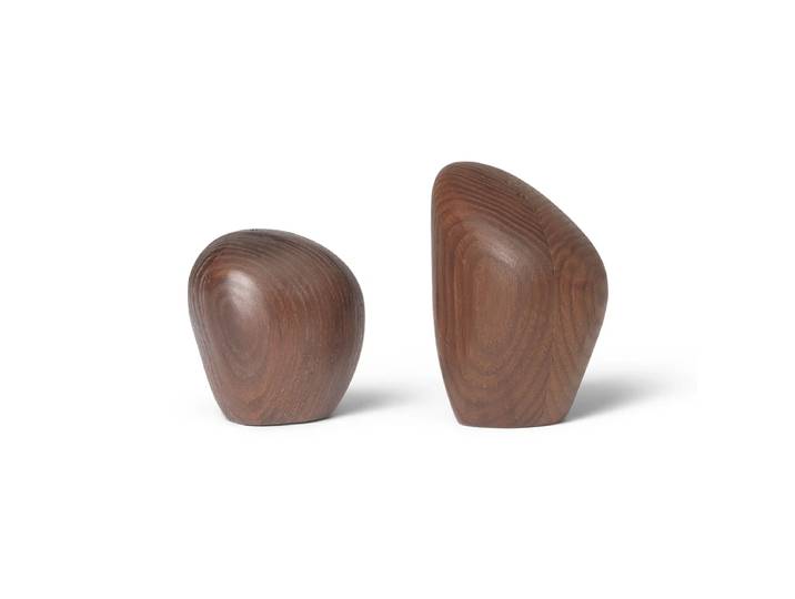 Ferm Living - Cairn Salz- und Pfefferstreuer, Esche karbonisiert (2er-Set)
