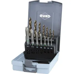 RUKO 259048ERO - Maschinengewindebohrersatz Flowstep TIP HSSCo, 14-teilig
