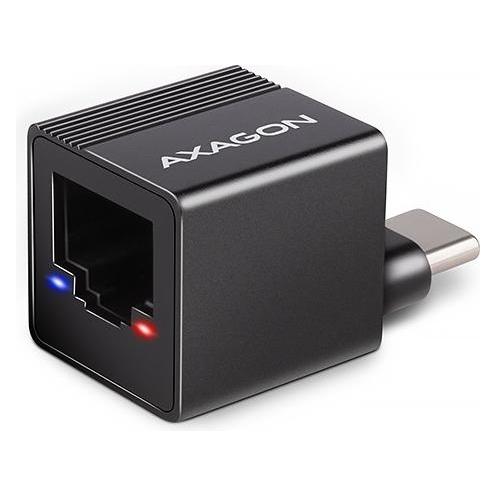 Axagon Karta sieciowa ADE-MINIC Gigabit Ethernet adapter, USB-A 3.2 Gen 1, instalacja automatyczna MINI (USB, RJ45 Gigabit Ethernet (1x)) (ADE-MINIC)