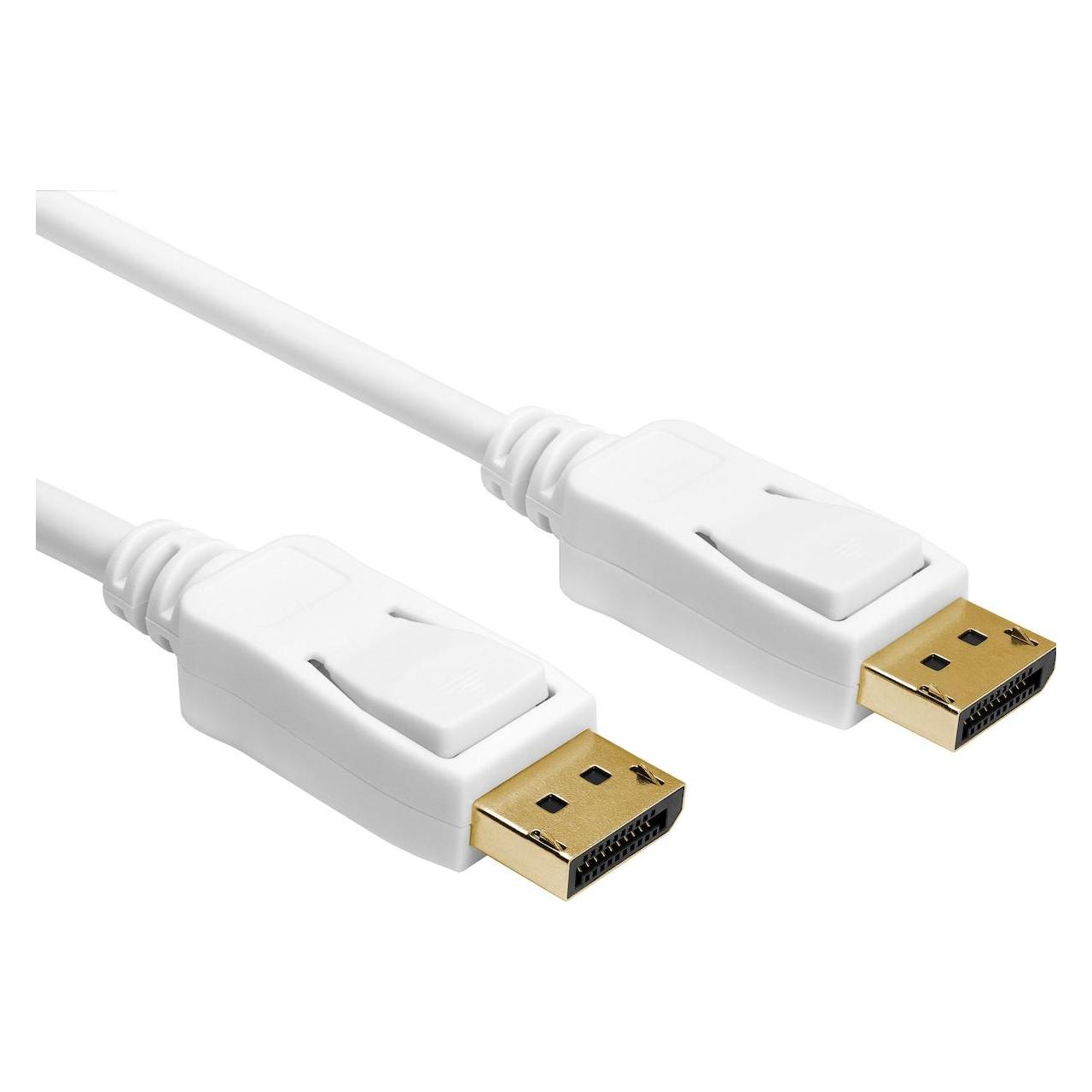 Iiglo Displayport kabel 2m (hvid) (2 m) (II-DPMDPM14-W020)