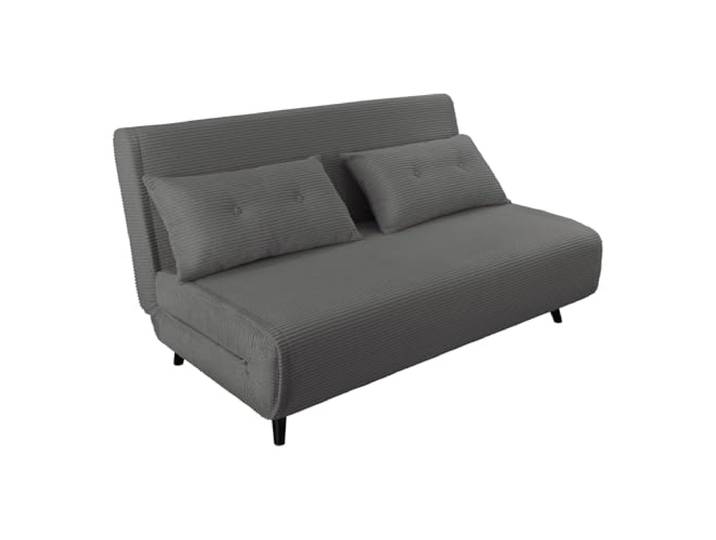 Riess Ambiente Schlafsessel SMART Multifunction - grau - Cord hoher Komfort, pflegeleicht, langlebig, einfache Montage, Kissen inklusive, verstellbar, FSC, Retro, Design, angenehme Haptik