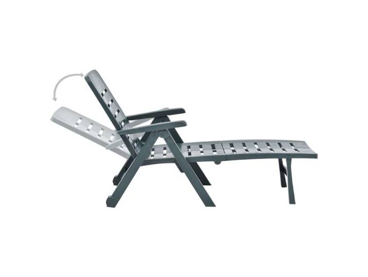 Chaise longue - conception pliante - Plastique Vert top vente 588060758