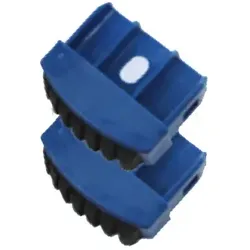 Krause Fußstopfen blau für Holm 25 x 64 mm Aussenmaß Paar, Fußkappe für Leitern