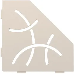 Schlüter Systems SHELF-E-S2 Wand-Ablagesystem Curve Aluminium TSI - strukturbeschichtet elfenbein Höhe: 195 mm Breite: 195 mm