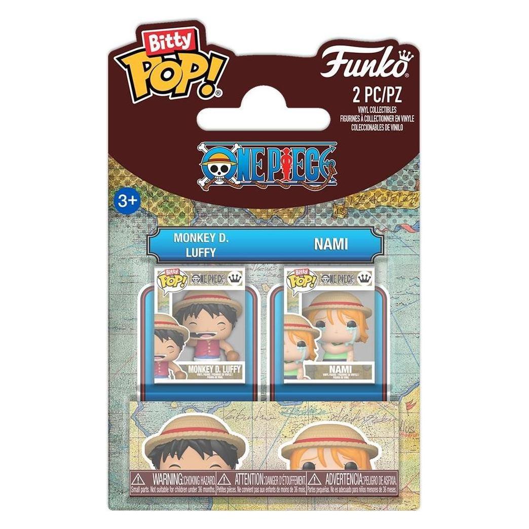 Funko One Piece Bitty POP! Vinyl figurines Monkey D. Luffy & Nami 2 cm (FUBP0355)