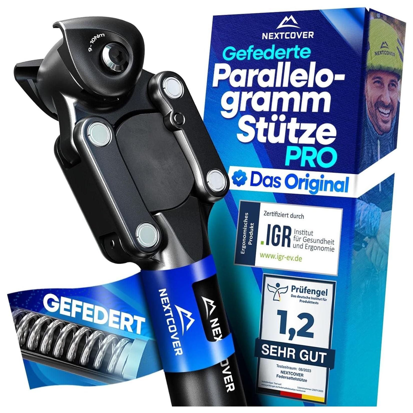 NEXTCOVER Gefederte Sattelstütze Parallelogramm 27,2 mm Comfort-Spring Aluminium