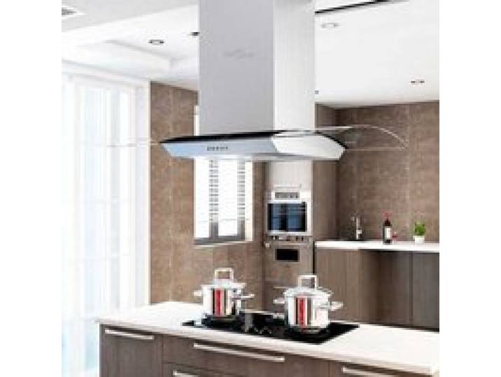 Bonne qualité - Hotte îlot 90 cm - haut de gamme - Acier inoxydable 756 m³/h LED7425