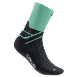 Bauerfeind Sports Damen Run Performance Mid Cut Socks blau