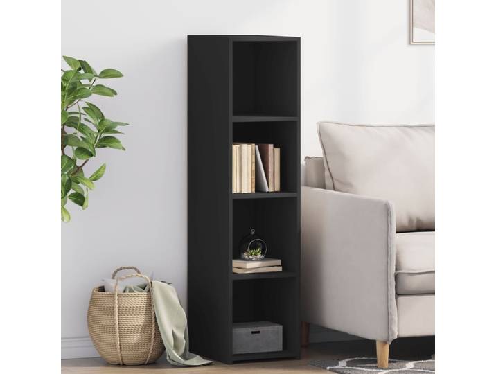vidaXL Highboard noir 30x41x124 cm Bois composite
