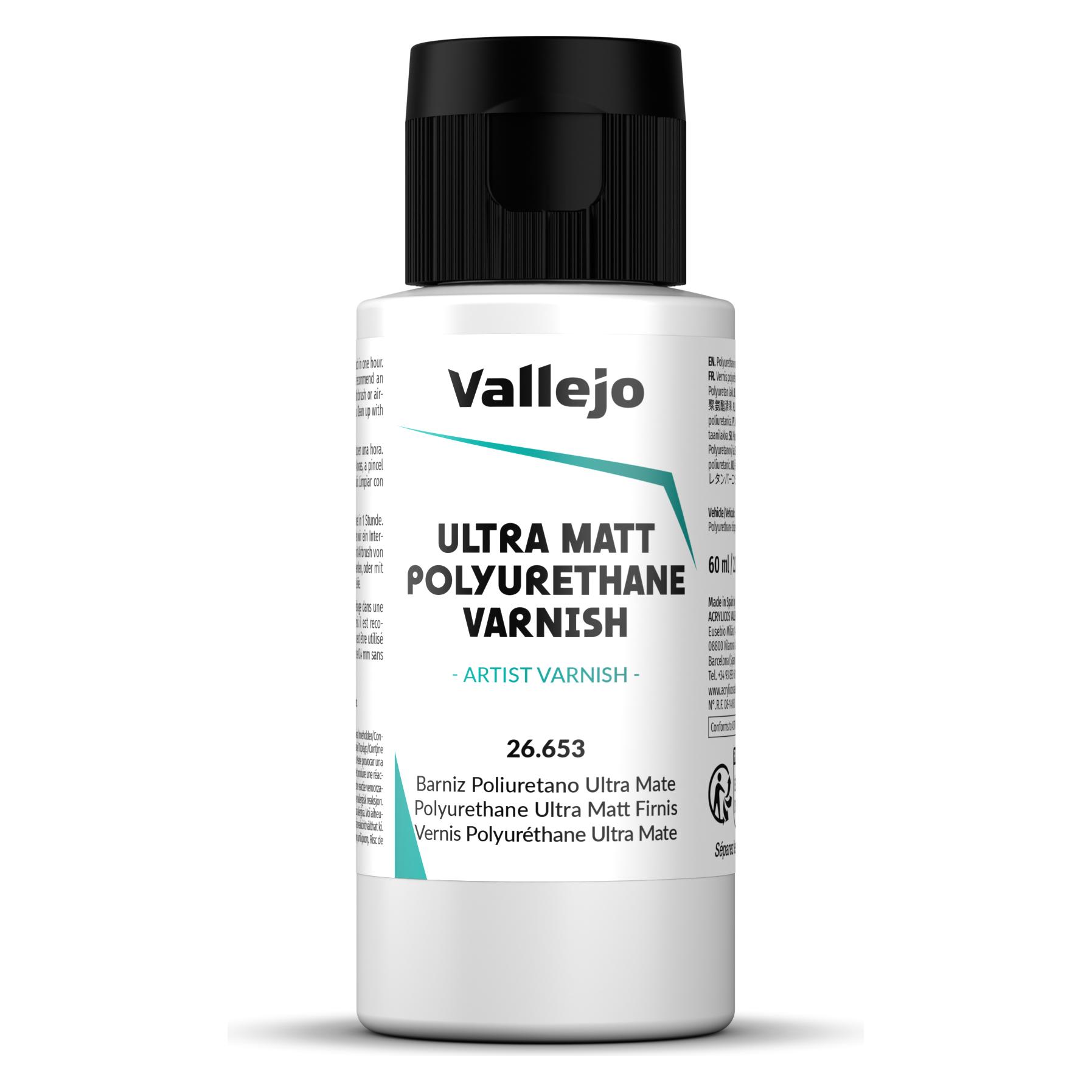 Vallejo Ultra Matt Polyurethan Varnish 60ml (60 ml) (26653)