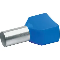 Klauke Zwillings-Aderendhülse 2x16qmm bl isol. 87714