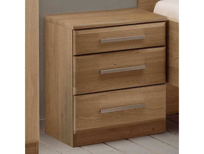 Nachttisch Hazleton Eiche teilmassiv H 50cm H:50cm/B:40cm/T:36cm klassischer Stil, mit Schubkasten