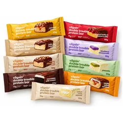 VILGAIN Proteinriegel Double Trouble Probierpaket | 9 Riegel Box