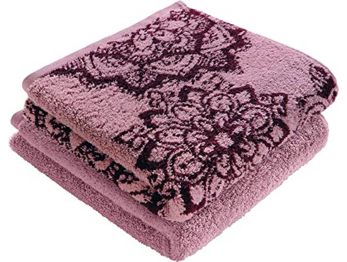 Erwin Müller Duschtuch Bühl 2er-Pack Altrosa Größe 70x140 cm - besonders flauschig, voluminös, äußerst saugfähig