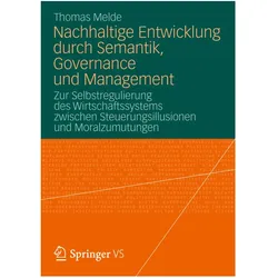 Nachhaltige Entwicklung durch Semantik, Governance und Management, Fachbücher von Thomas Melde