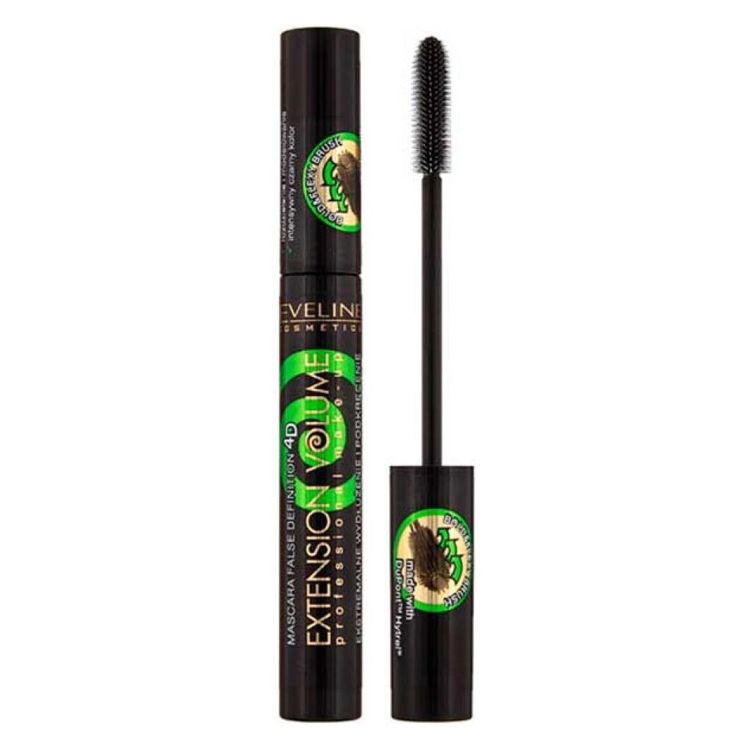Eveline Extension 4D Extreme Curl Mascara Wimpernzange Schwarz 10ml (Schwarz) (089096)