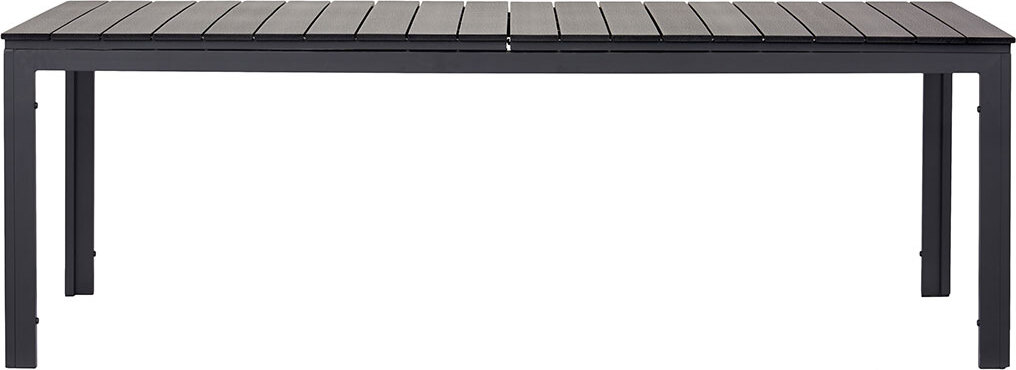 Schou Outfit Willy, Schwarz, Aluminium, Polywood, Rechteckige Form, 4 Bein(e), 2870 mm, 950 mm