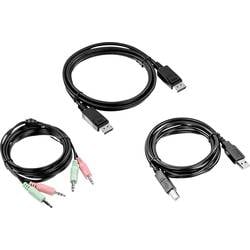 TrendNet KVM Adapter [1x DisplayPort Stecker, USB 2.0 Stecker A, Klinkenstecker 3.5 mm - 1x DisplayPort Stecker, USB 2.0 Buchse B, Klinkenstecker 3.5 mm] 1.80 TK-CP06