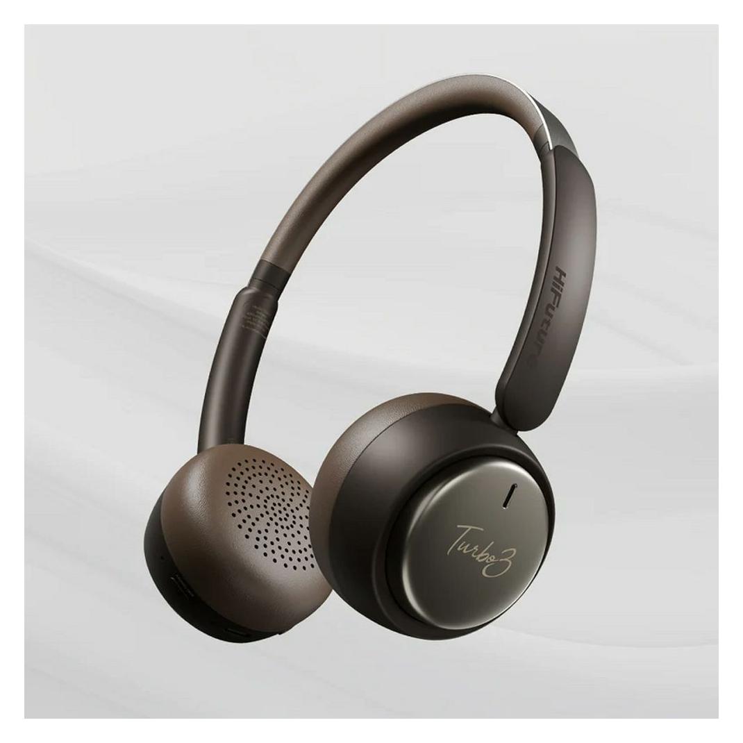 HiFuture Turbo 3 Wireless Over-Ear Headphones - Brown (Kabellos) (6972576183125)