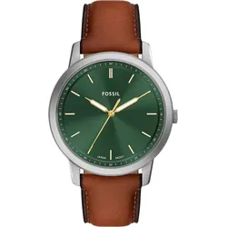 Fossil Quarz / 3 Zeiger Minimalist FS6094 - grün,braun - 44mm